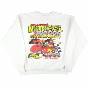 Vintage Indoor Auto Racing Sweatshirt Mens Size XL 90s 1999 Dirt Championships